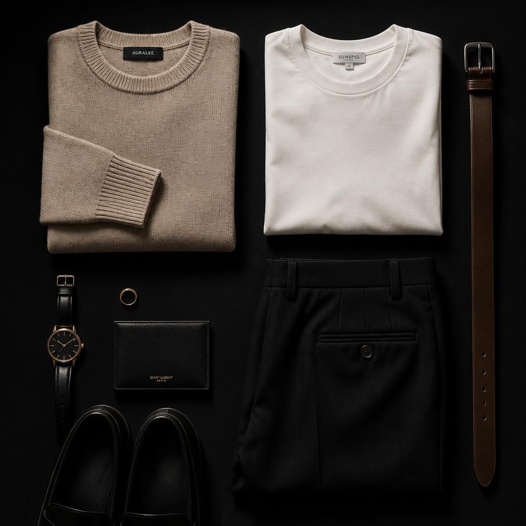 Wardrobe flat lay